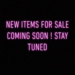 New items for sale soon thanks !